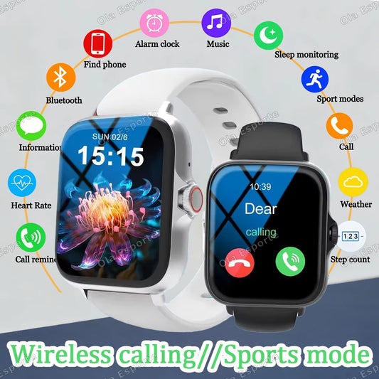 1.83" Sports Smartwatch – Bluetooth Calls, Fitness Tracker, iOS & Android Sports Smartwatch Peaceful Pleasures Health and Wellness