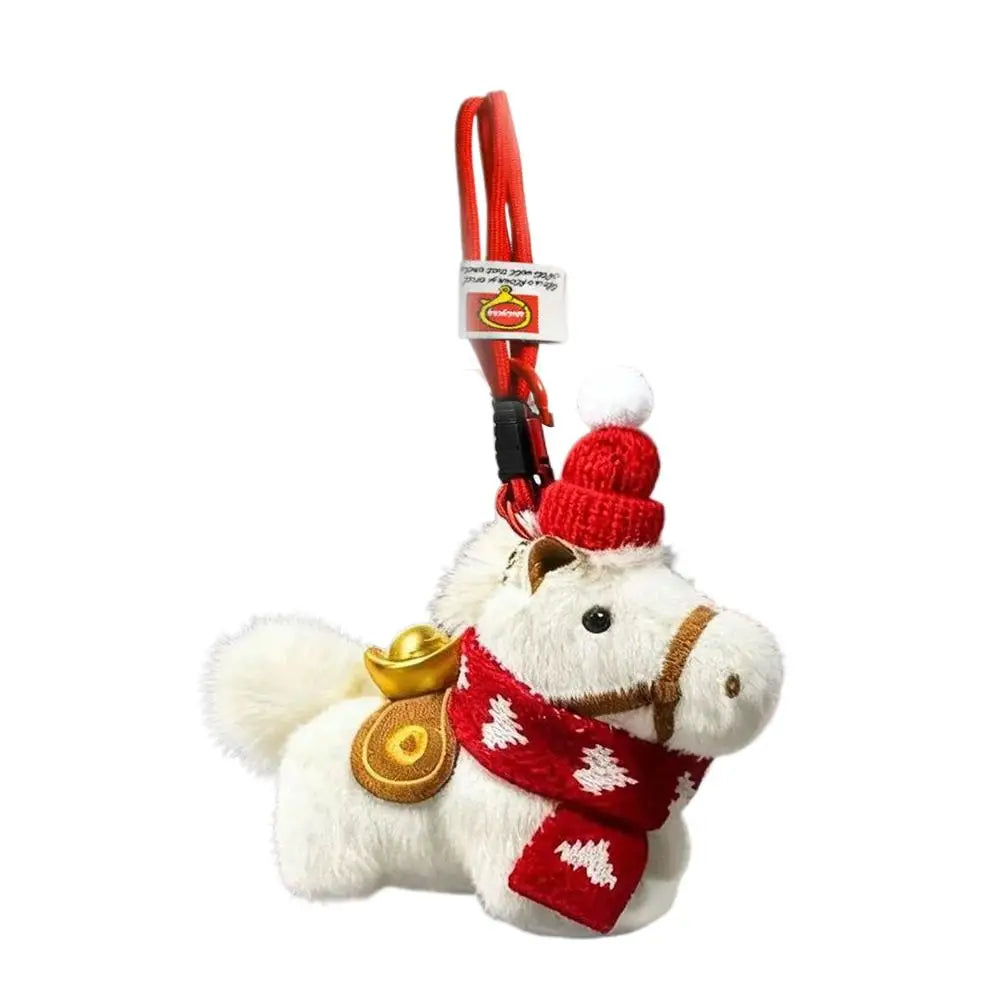 Plush Pony Keychain | Lucky Horse Charm Bag & Car Accessory