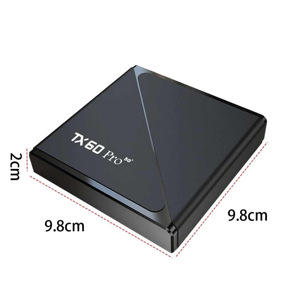 TX60 PRO Android 16 Smart TV Box 14K 2.4G/5G Dual WiFi 6 Media Player Set Top Box with Remote Set Top Box Quad Core16GB 256GB Peaceful Pleasures Health and Wellness