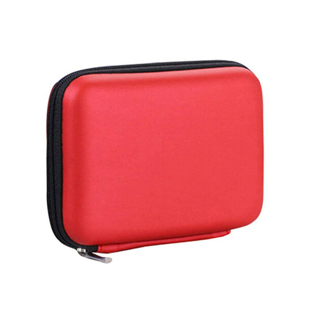 Portable Carry Case Shockproof Cover Pouch For 2.5 Inch USB HDD Hard Disk Drive Protect Bag Lightweight And Compact Design Peaceful Pleasures Health and Wellness Red