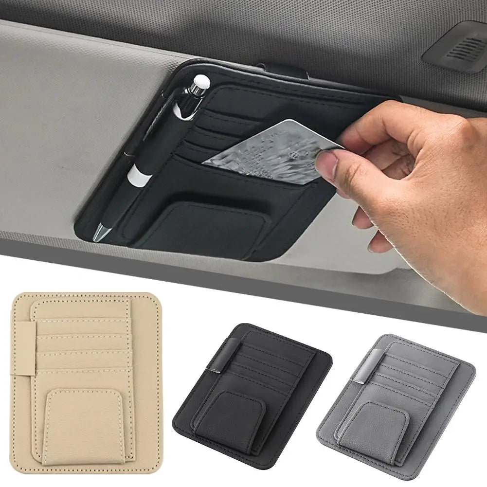 Car Sun Visor Organizer for Business Cards & Sunglasses Peaceful Pleasures Health and Wellness