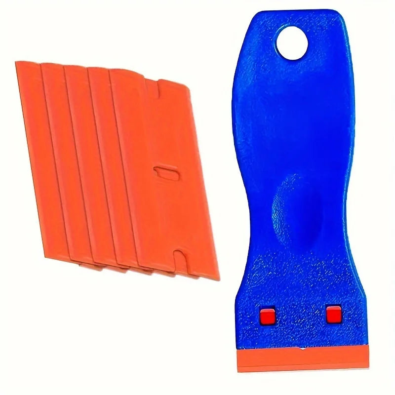 Plastic Razor Blade Scraper Set – 11 Scrapers & 20 Blades