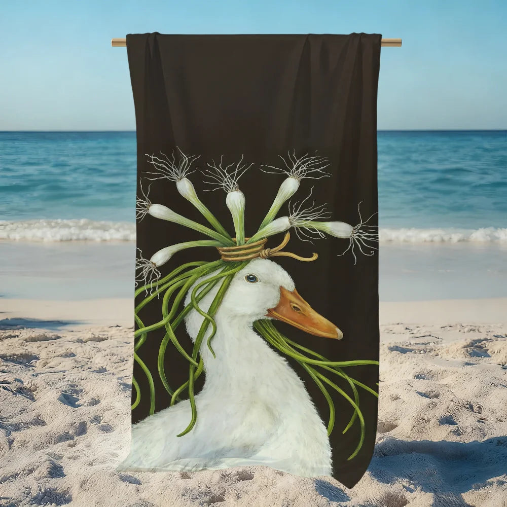 Quick-Dry Animal Print Beach Towel | Soft Microfiber Pool Towel Quick-Dry Beach Towel Peaceful Pleasures Health and Wellness