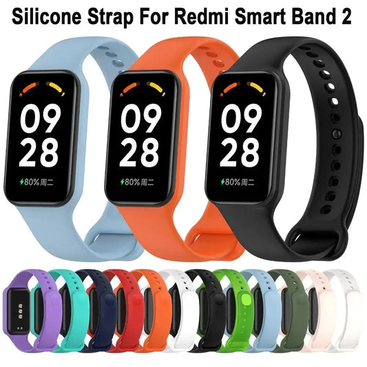 Silicone Replacement Strap for Redmi Band 2 & Xiaomi Band 8