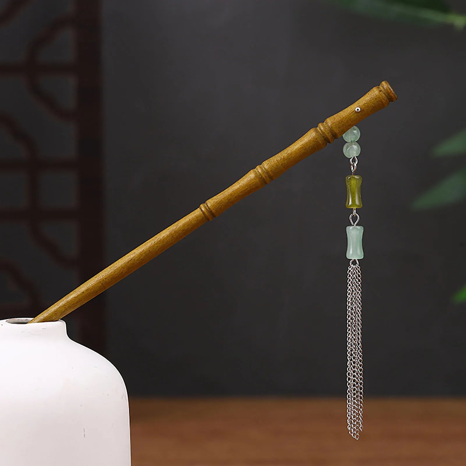 Chinese Style Hair Stick Hairpin Handmade Wood Headpiece Updo Hair Styling Tool for Women Girls Party Head Decor Peaceful Pleasures Health and Wellness