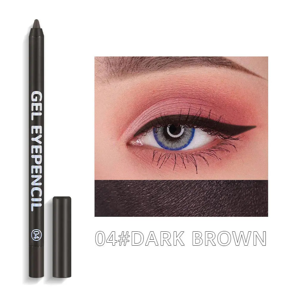 Dragon Ranee 12-Color Pearlescent Waterproof Eyeliner Pencil