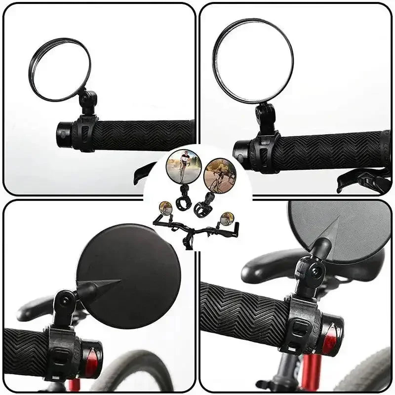 360° Adjustable Bike Handlebar Rearview Mirror | Wide Angle Bike Handlebar Mirror Peaceful Pleasures Health and Wellness