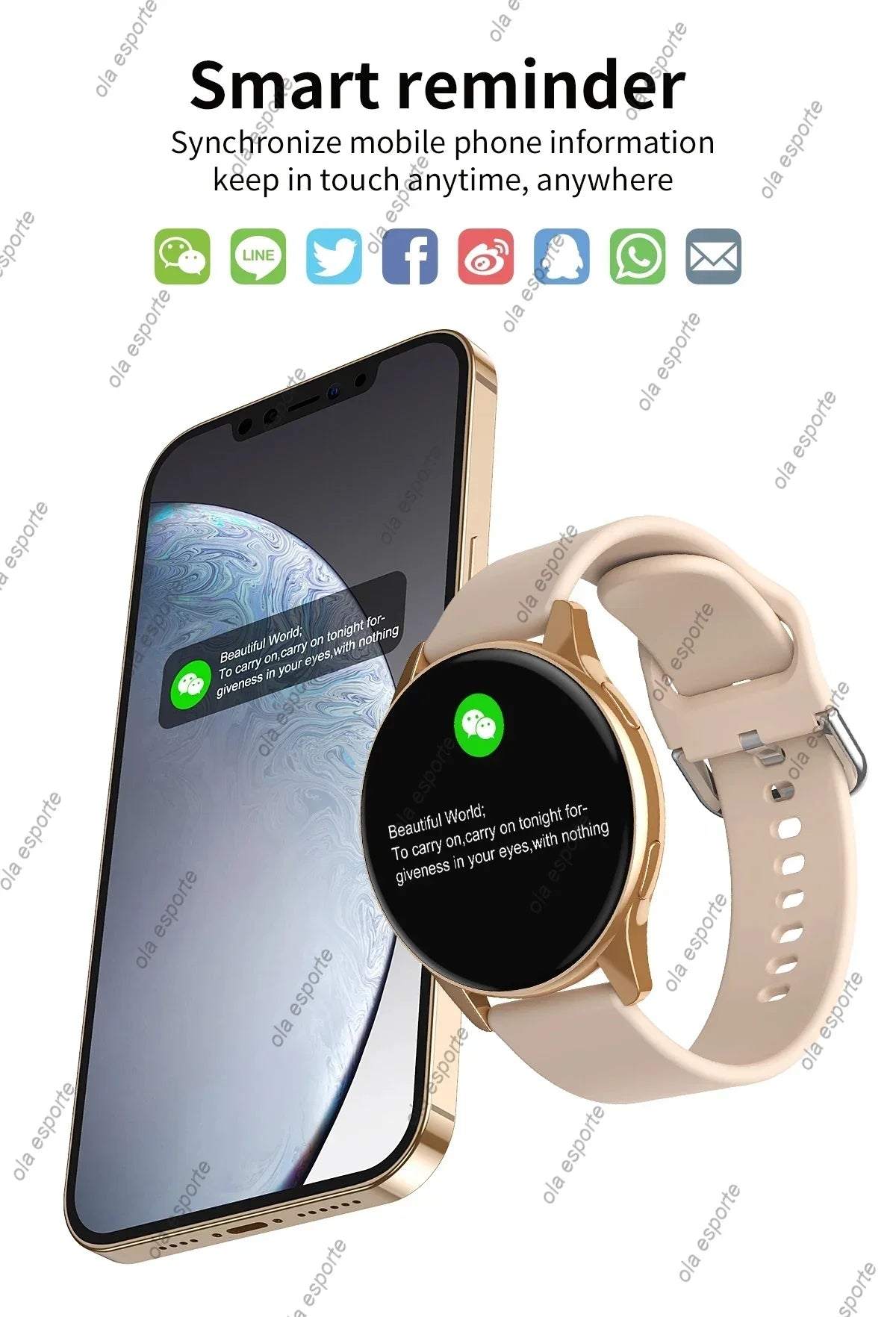 Ola Esporte 1.39" Bluetooth Smart Watch – Calls & Health Tracker