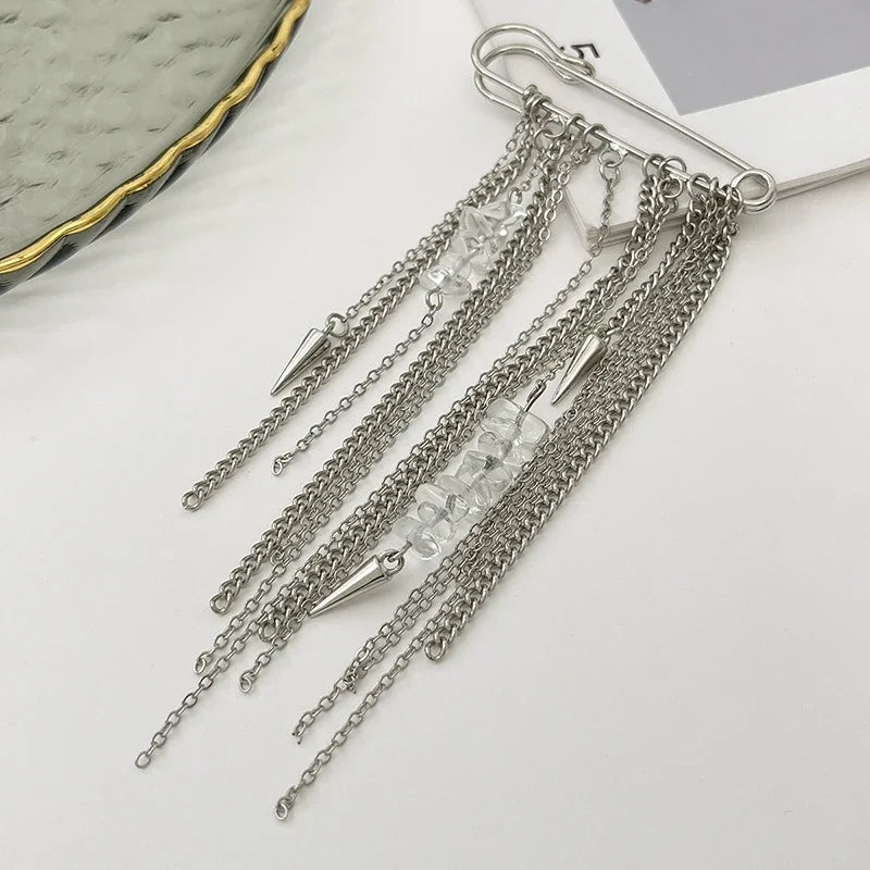 Detachable Tassel Brooch Waist Buckle & Clothes Pin Clasp Decorative Brooch Clasp Peaceful Pleasures Health and Wellness
