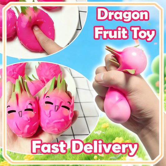 Dragon Fruit Squishy Stress Ball – Fidget Sensory Toy Squishy Stress Toy Oasis Select