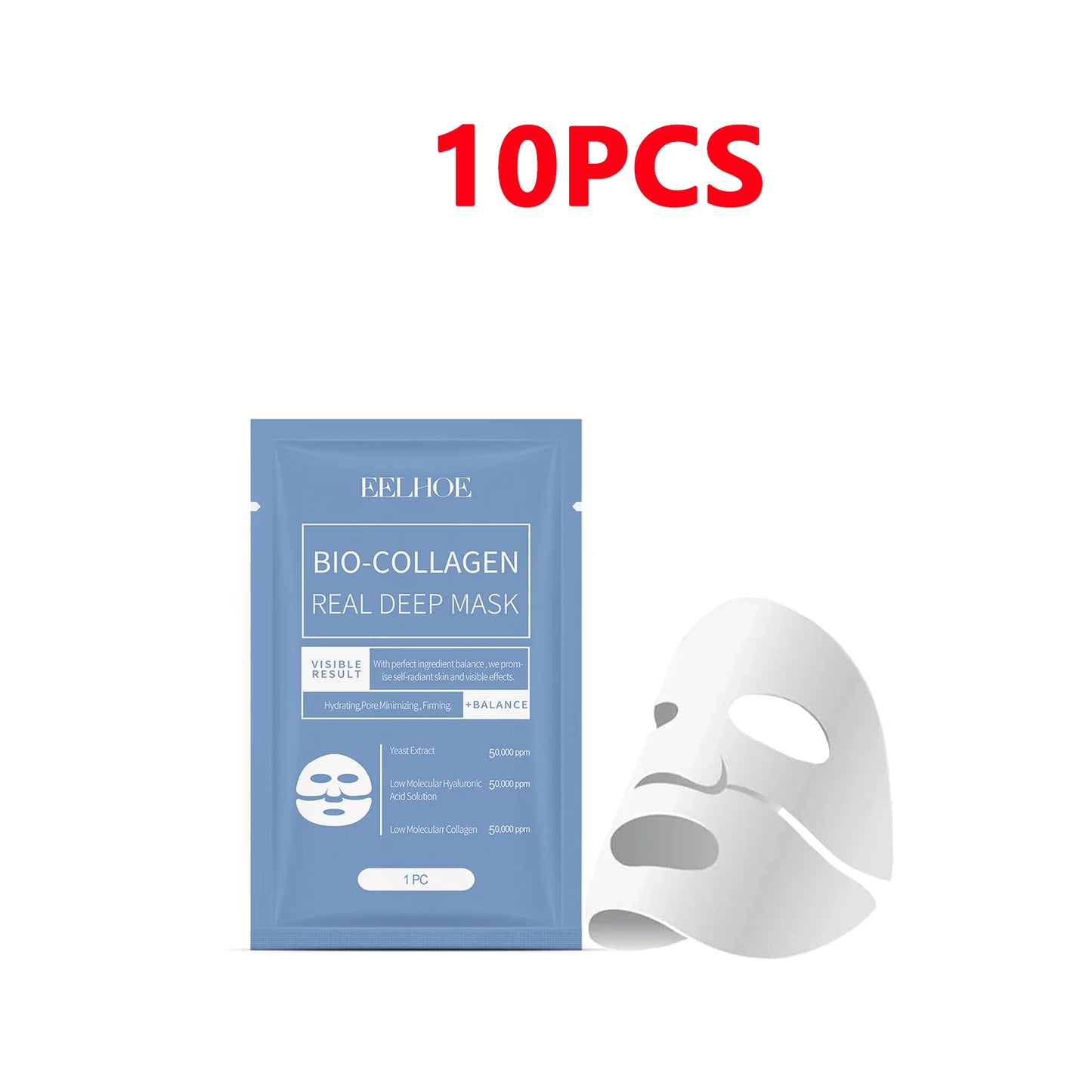 Eelhoe 4-Pc Collagen Face Mask – Hydrating & Anti-Aging Sheet Mask