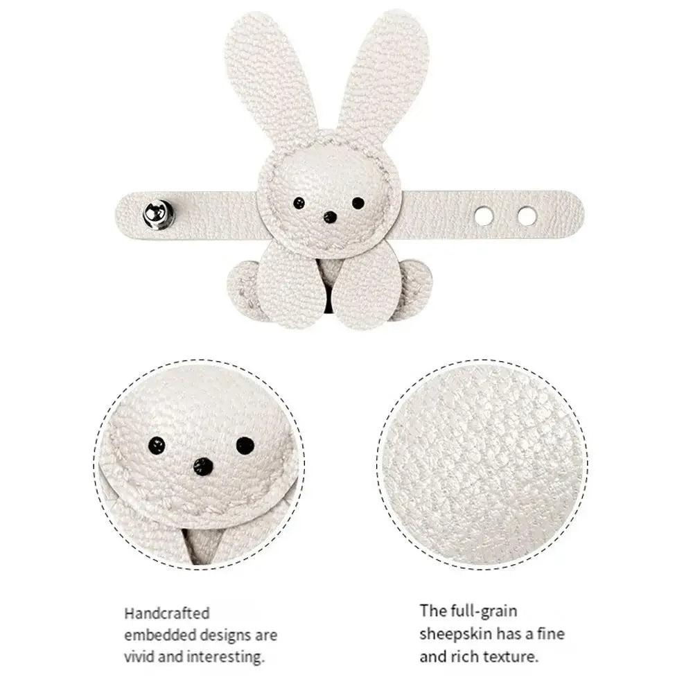 New Little White Rabbit Bags Charm Cute White Pendant Bag Decoration Accessory Handmade Adjustable Cute Bunny Bags Pendant Decor Peaceful Pleasures Health and Wellness