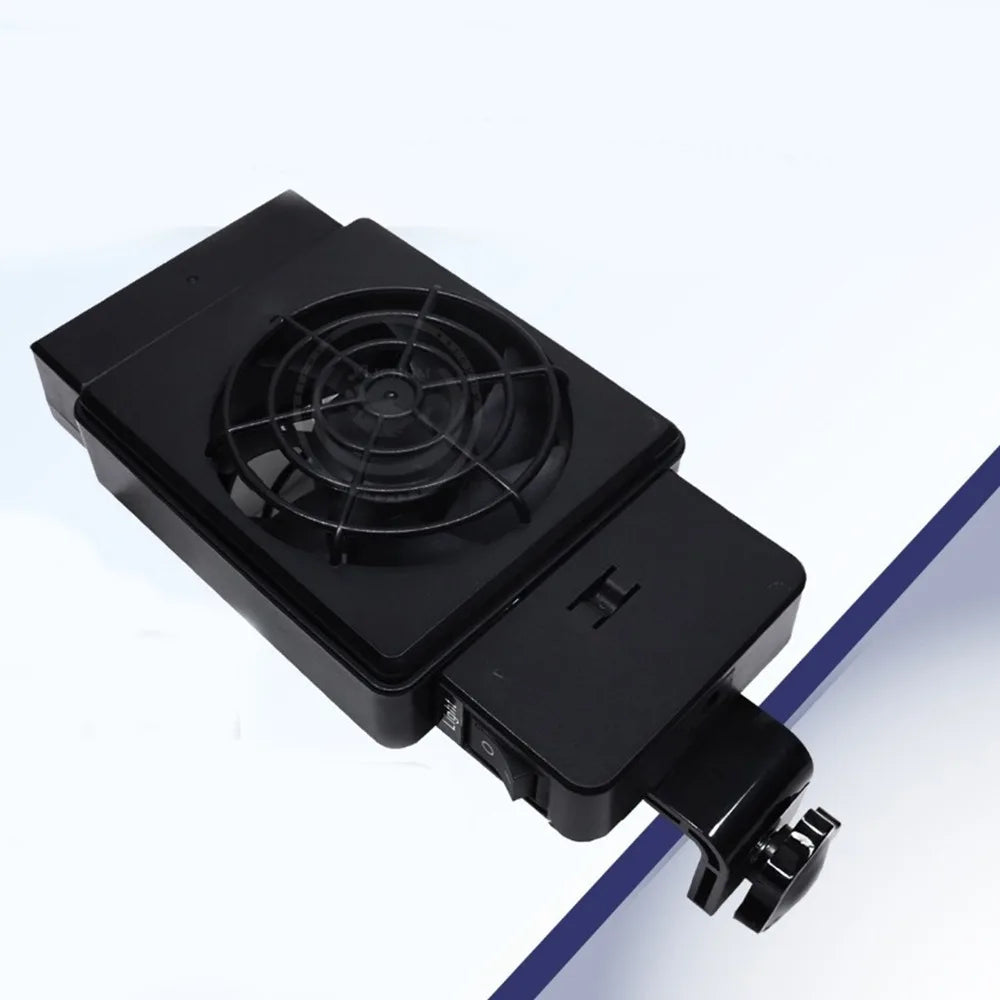 180° Rotation Silent Aquarium Cooling Fan – Wall Mount & Light
