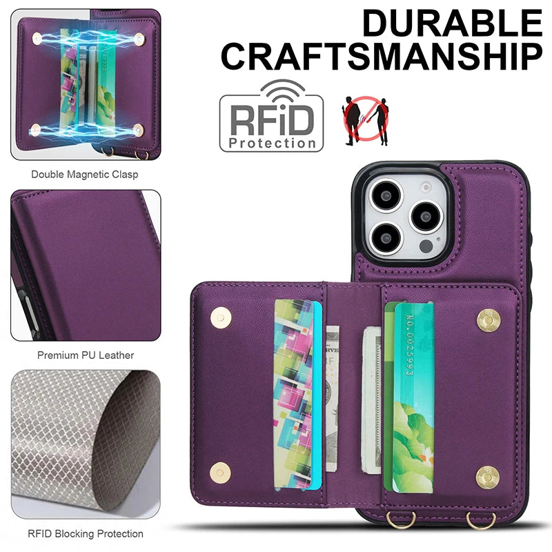 case for iphone 15 pro max with pocket magsafe wallet for iphone 17 pro card case smartphone case for iphone 16 phone covers Peaceful Pleasures Health and Wellness