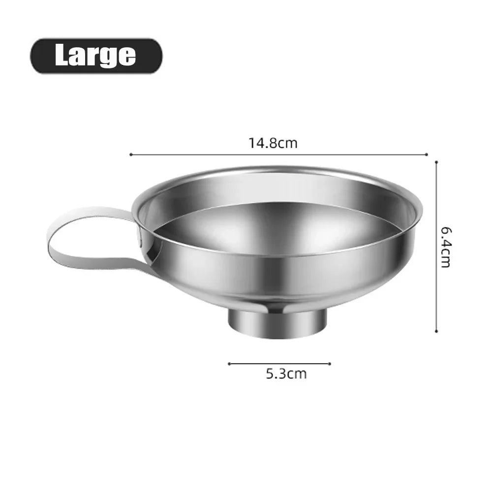 Stainless Steel Wide Mouth Canning Funnel – Jam & Jar Peaceful Pleasures Health and Wellness Large