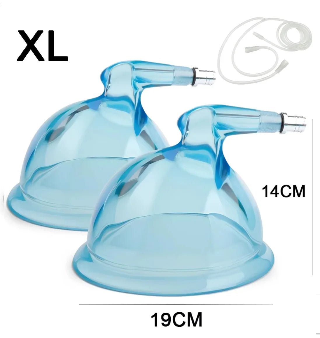 Vacuum Buttocks Lifting Cupping Cups XXL/XL + Y-Shape Hose