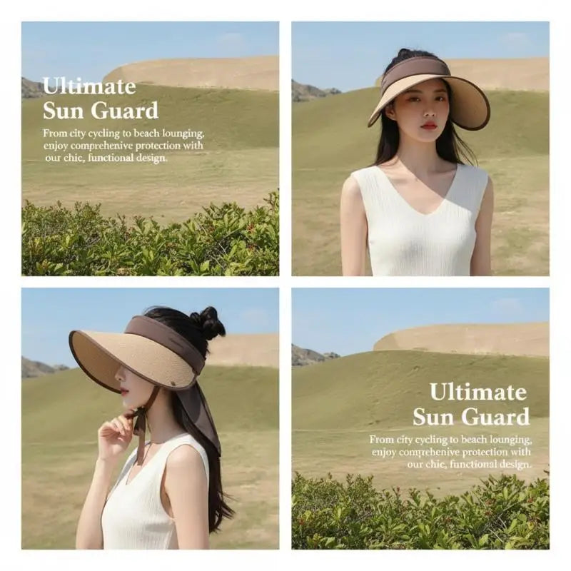 Foldable Sun Visor Hat – UV Block Lightweight Summer Cap