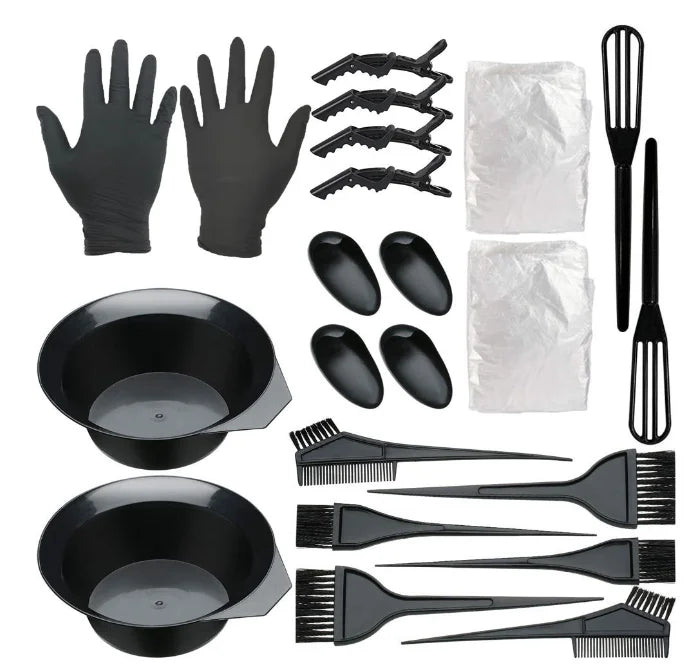6-Piece Hair Coloring Kit – Salon & Home Hairdressing Tools