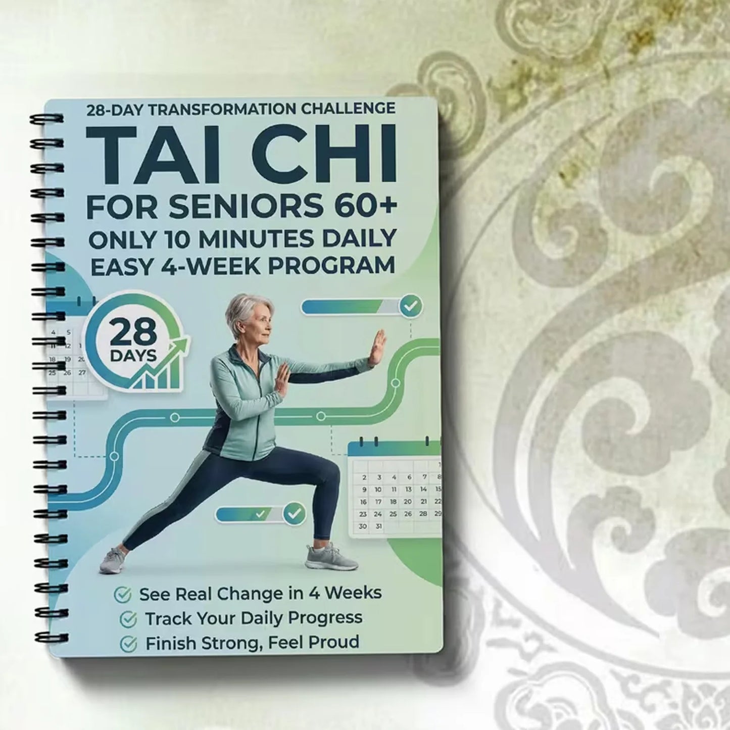 28 Days Transformation Challenge Tai Chi Walking Seniors Easy 10