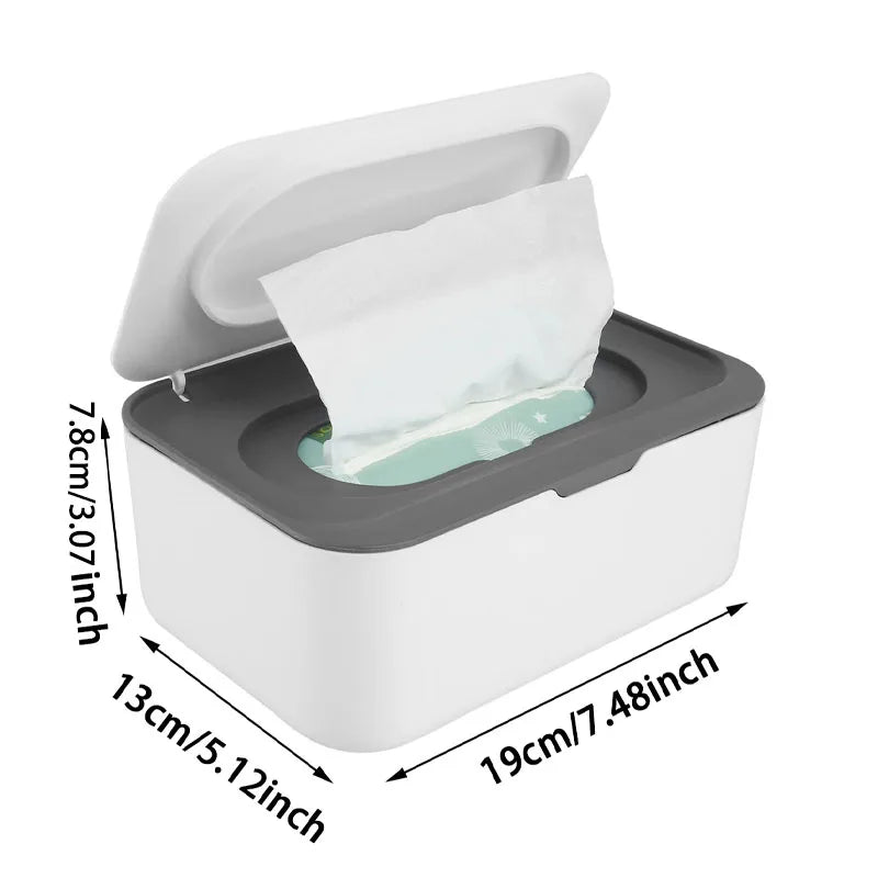 Wipes Dispenser Dustproof Tissues Wipes Case with Lids Multifunctional Baby Wipe Holder Large Capacity Sealing Container Case Peaceful Pleasures Health and Wellness
