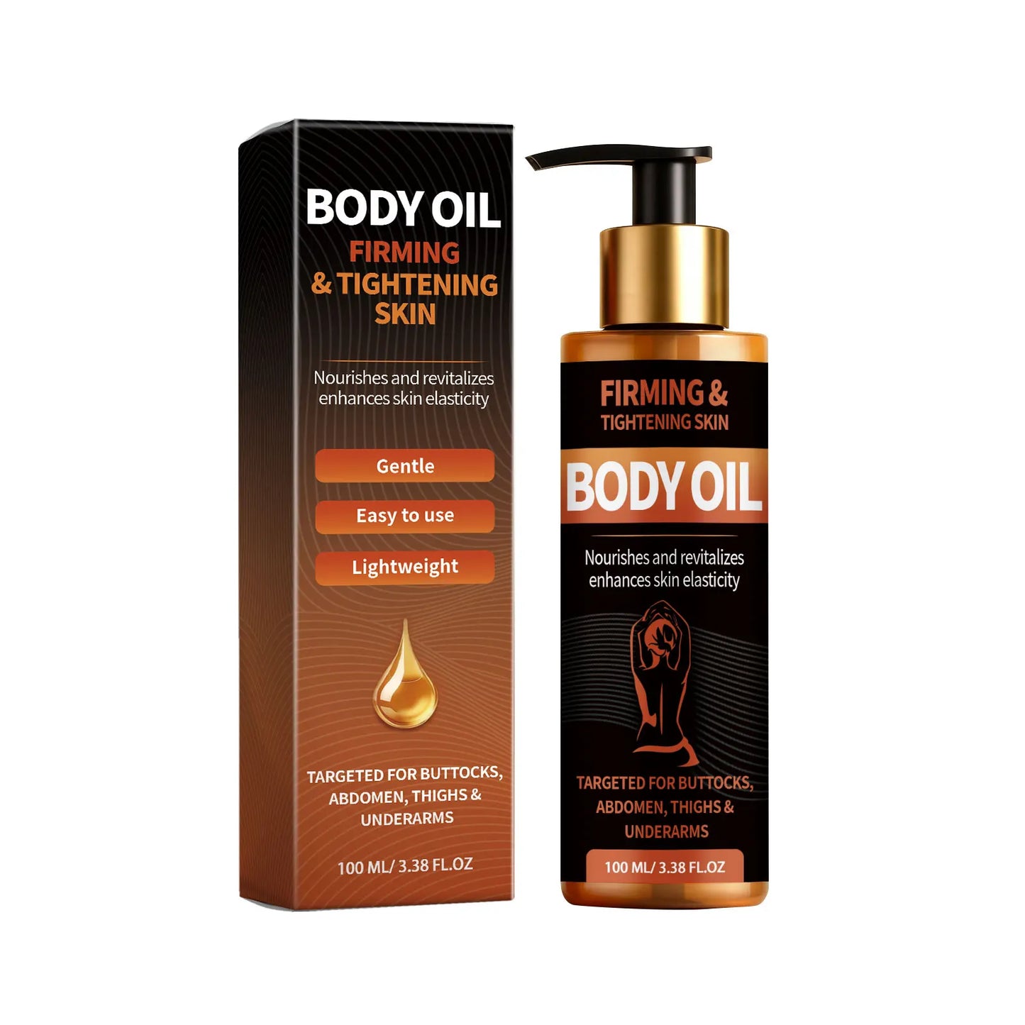 Jojoba Seed Body Firming Oil Lift Firm Skin Smooth Dry Lines Moisturize Improve Elasticity Tighten Loose Skin Body Tighten Oil Peaceful Pleasures Health and Wellness 100ml Boxed