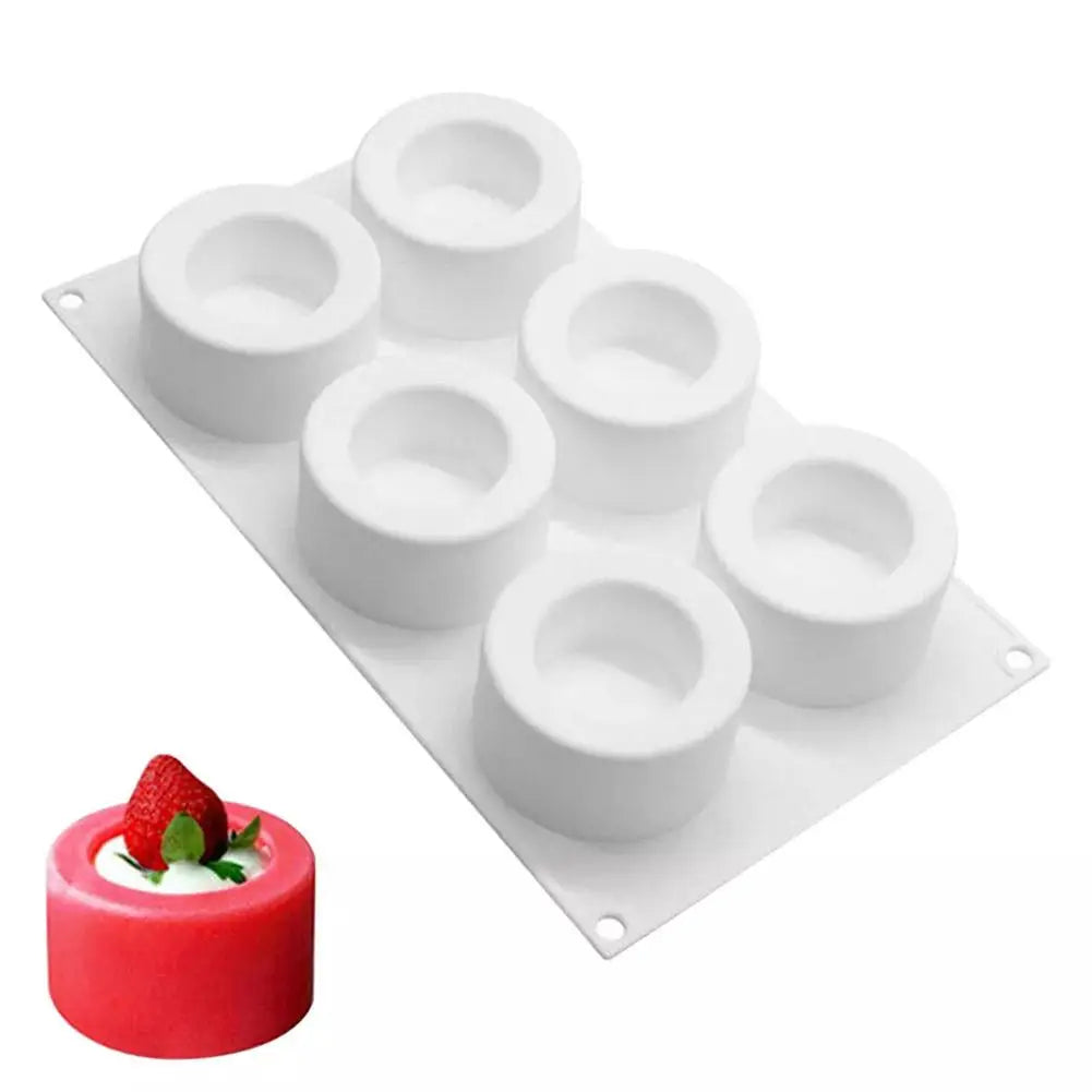 6-Hole Silicone Cake Mold for Delicious Cupcakes Peaceful Pleasures Health and Wellness