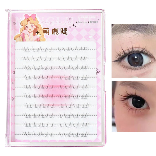 Manga Lower False Eyelashes | Single Cluster Natural Lash False Eyelashes Peaceful Pleasures Health and Wellness