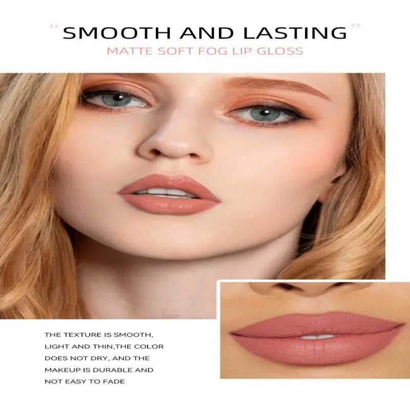 3 fruit lip glaze set + 2 ginger, mint plant lip augmentation liquid, matte matte non-stick cup liquid lipstick Peaceful Pleasures Health and Wellness