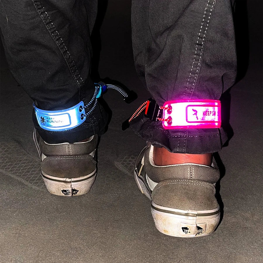 Reflective Armband Safety Strap | Elastic Cycling Leg Band