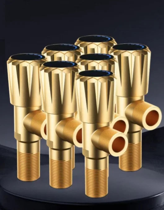 YANKE Brass Triangle Valve G1/2 – Leak-Free Hot & Cold Water