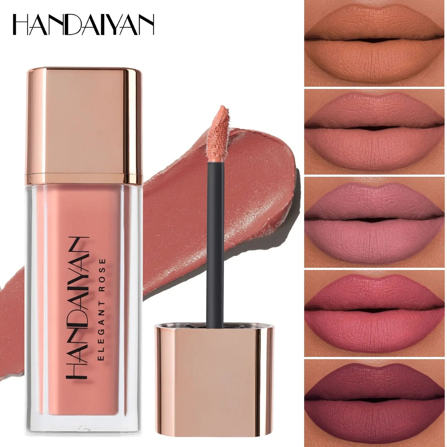 8-Color Matte Liquid Lipstick – Waterproof Long-Lasting Lip Tint
