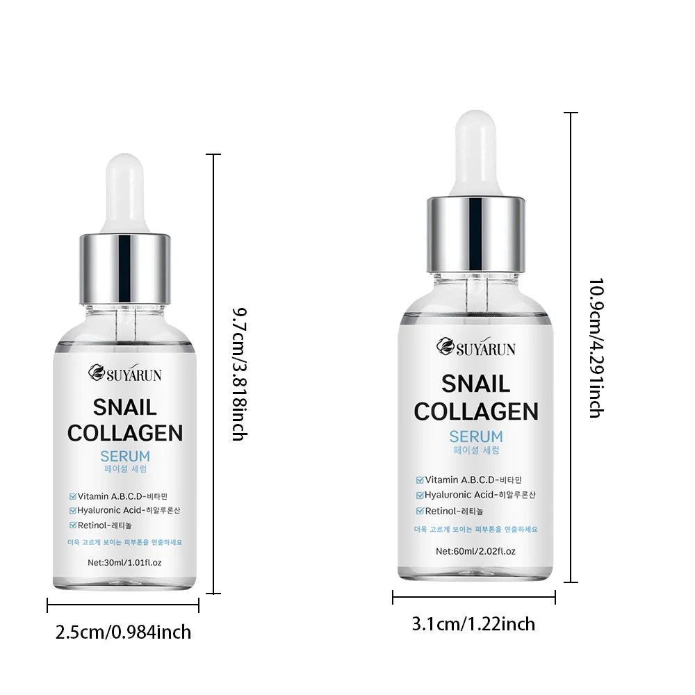 SUYARUN Snail Collagen Essence Serum - Anti-Aging, Brightening & Hydrating Facial Treatment for All Skin Types. Peaceful Pleasures Health and Wellness