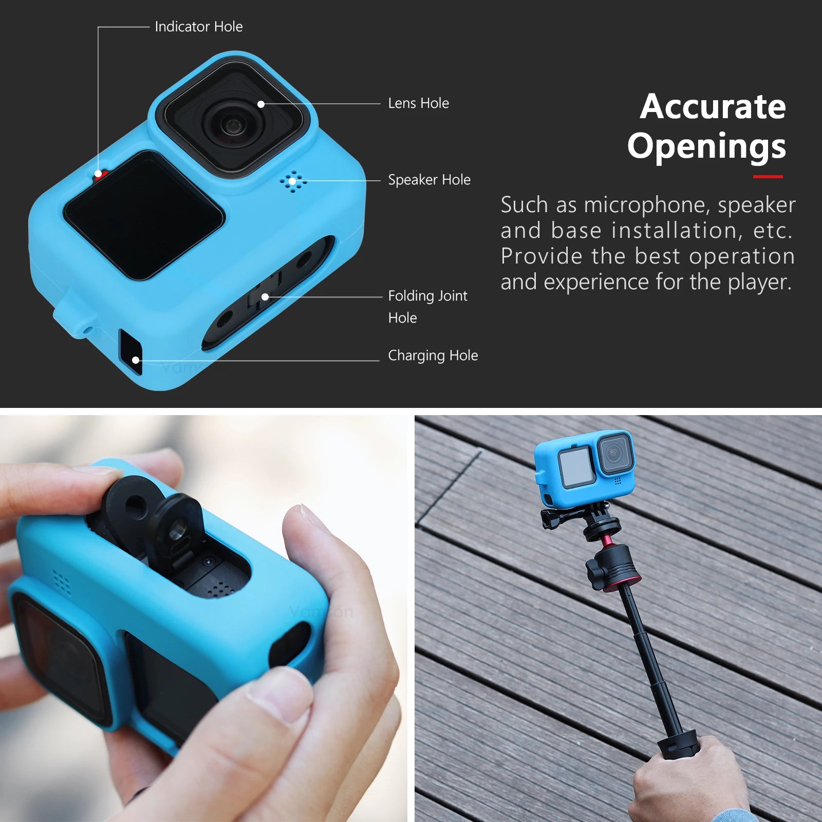 New Soft Silicone Case for Gopro Hero 12 11 10 for Go pro 9 10 11 12 Silicone Protective Full Cover Shell Camera Accessories Peaceful Pleasures Health and Wellness