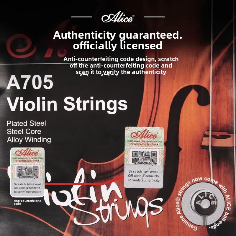 Alice A705 Violinstrings 1-4Strings Full Ofstrings Professional Wire