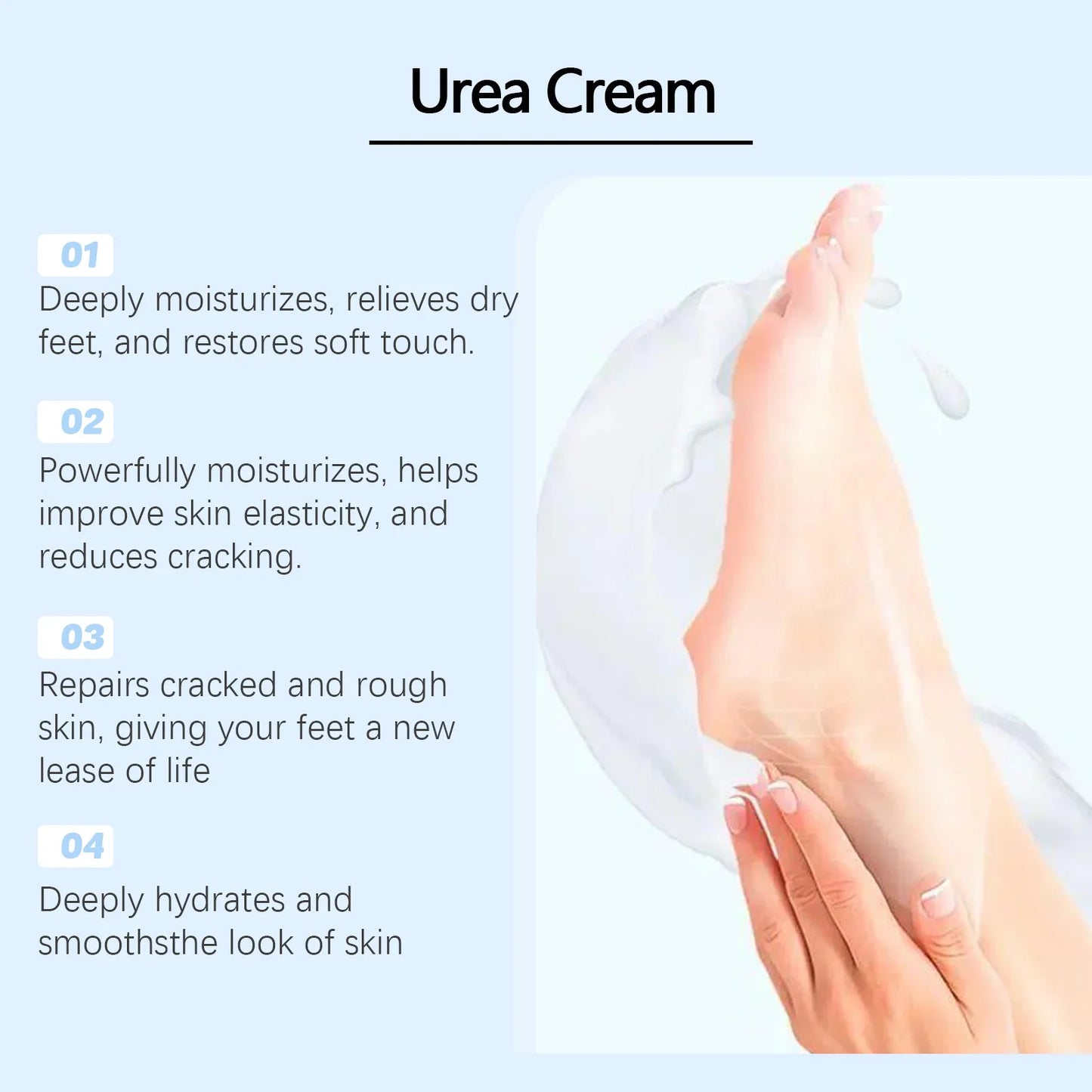 WIYUN 42% Urea Foot Cream – Moisturizing & Exfoliating Heel Cream