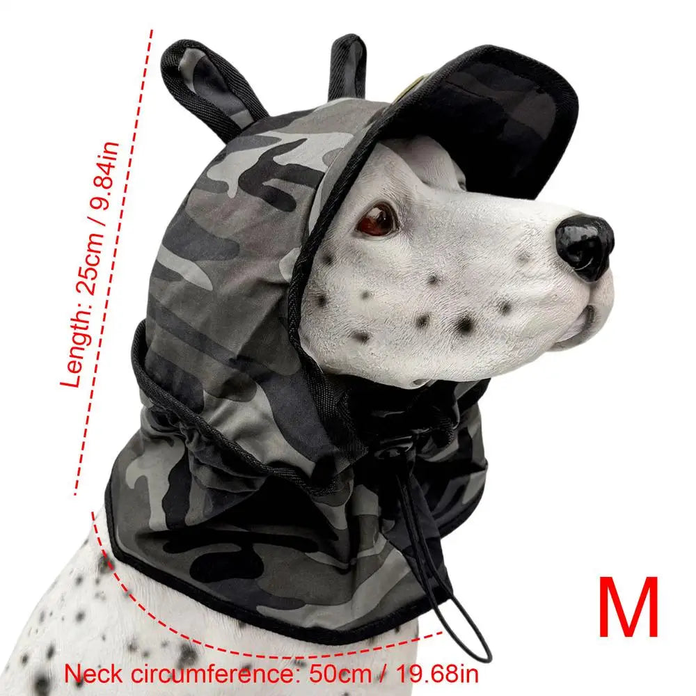 Dog Sun Hat Wide Brim Bucket Hat with Adjustable Drawstring