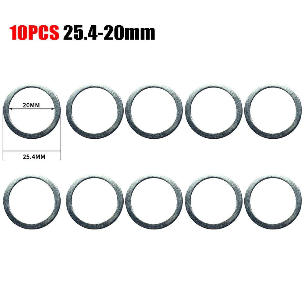 10pc Circular Saw Blade Reducing Rings Set 10–32mm Arbor