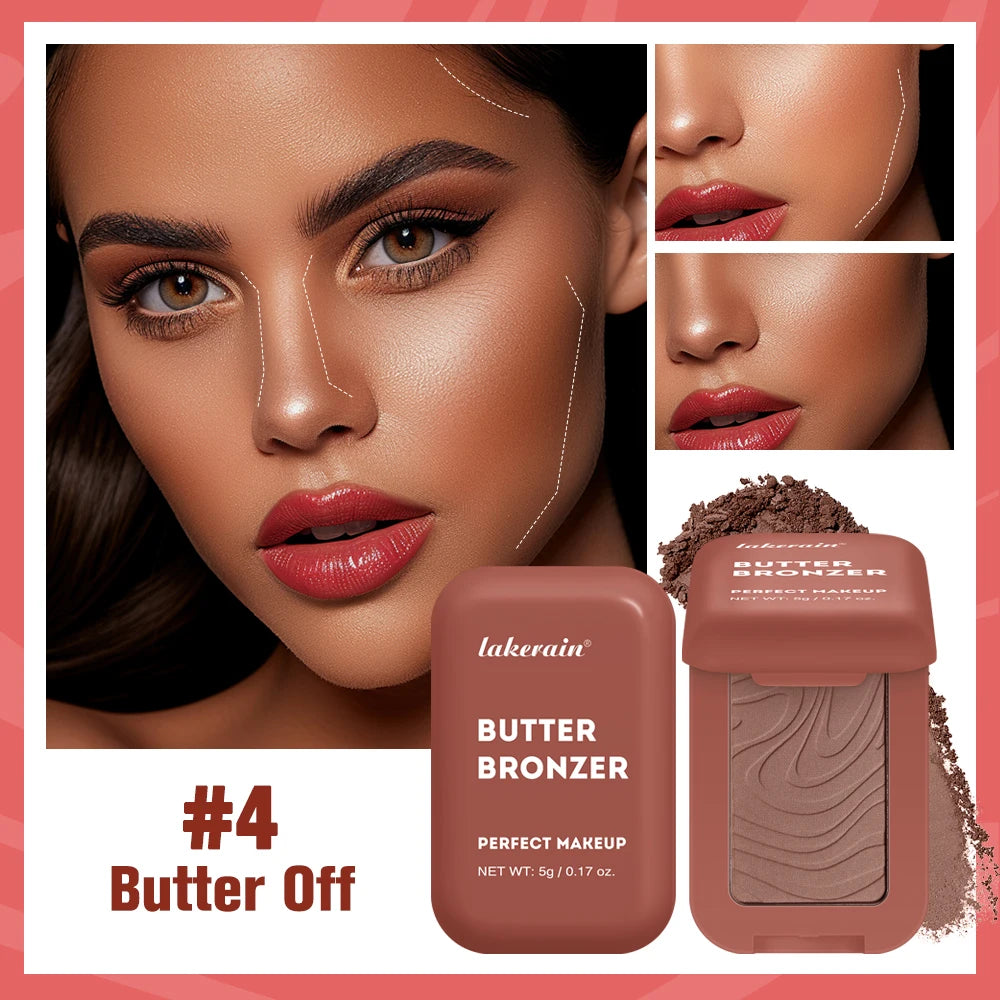 Single Color Butter Blush Matte Natural Cheek Tint Waterproof Face Contouring Cosmetics Blush Powder Face Soft Female Makeup Peaceful Pleasures Health and Wellness