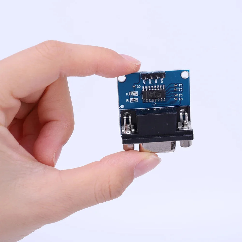 1-10PCS MAX3232 RS232 to TTL Serial Port Converter Module TX RX VCC GND Female DB9 Connector 3.3V-5.5V MAX232 Flashing Board Peaceful Pleasures Health and Wellness