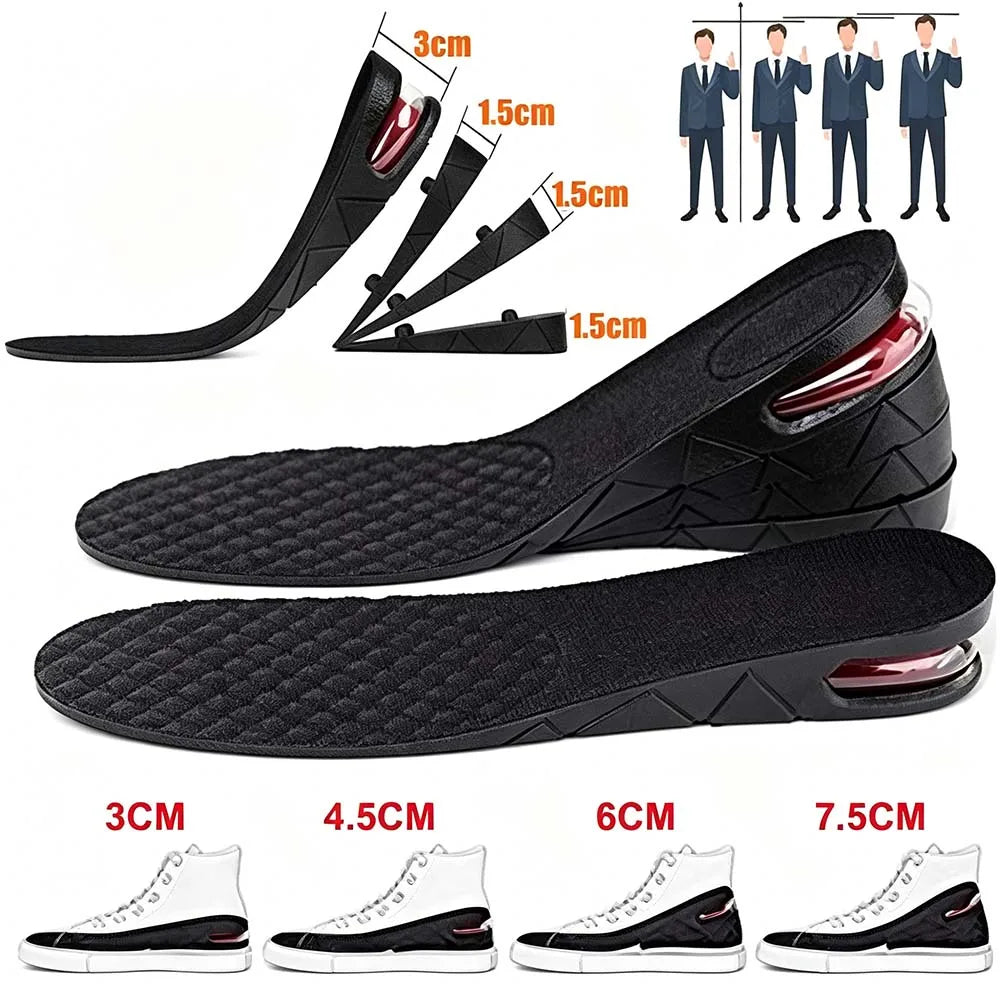Adjustable Height Increase Insoles | Air Cushion Shoe Lifts Unisex
