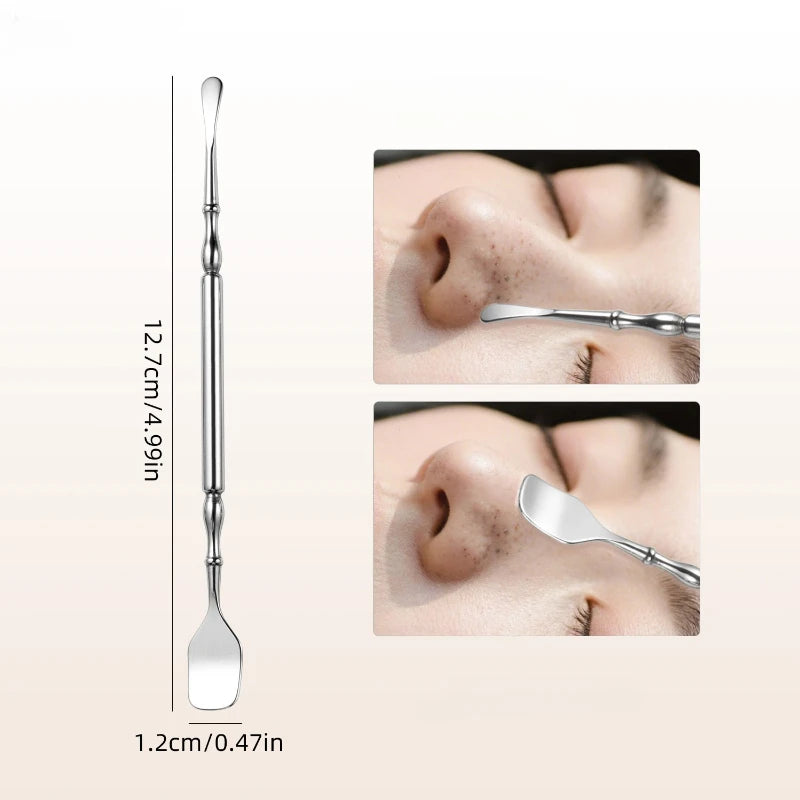 Stainless Steel Double-Head Blackhead Extractor Tool