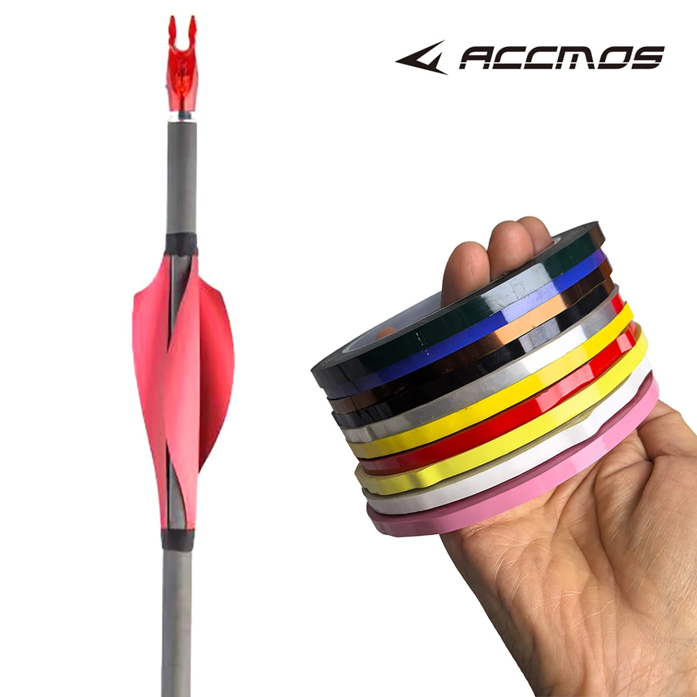50m Roll Archery Spiral Feather Sealing Tape Adhesive Spin Wing Vane