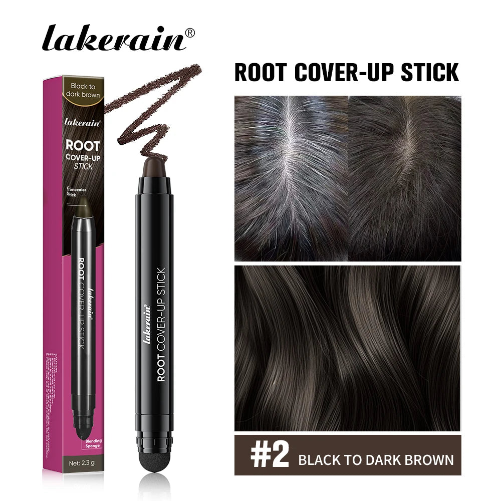 Lakerain Hair Dye Pen Men Women Precise Gray Coverage Stick Smudge-Resistant Long-Lasting Makeup Smooth Application Dye Stick Peaceful Pleasures Health and Wellness P2