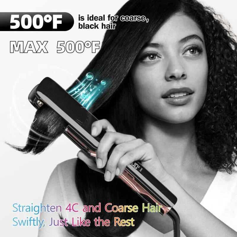 Hot Selling Fast Heat Super High Temperature Hair Straightener Keratin Repair Professional Hair Flat Iron Peaceful Pleasures Health and Wellness