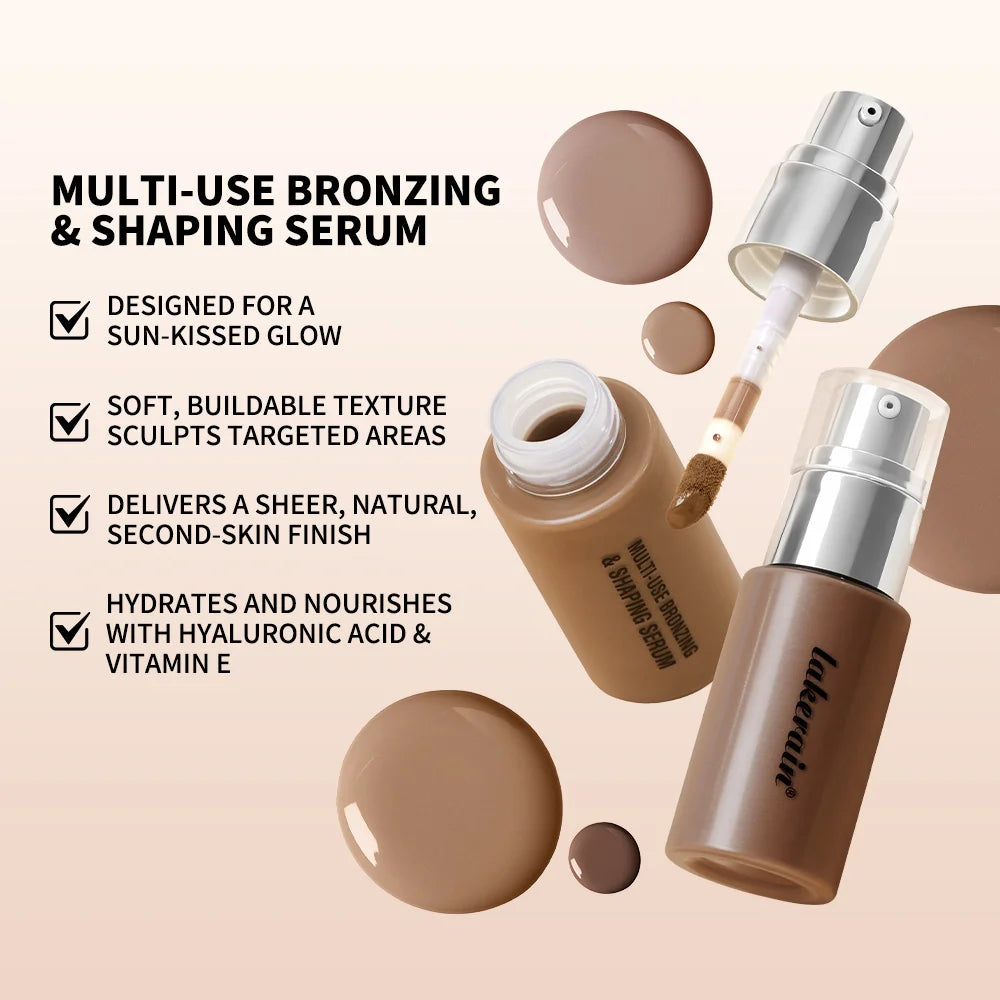 Long Lasting Foundation Serum With Bronzing Shaping Moisturizes Nourishes Skin Brighten Facial Contouring Concealer Cosmetics Peaceful Pleasures Health and Wellness