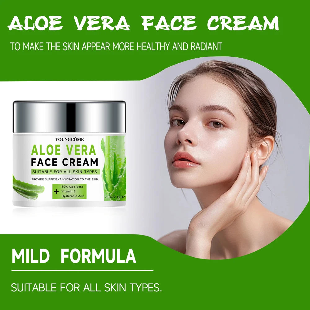 YOUNGCOME Aloe Vera Anti-Wrinkle Moisturizing Face Cream Face Moisturizer Cream Peaceful Pleasures Health and Wellness