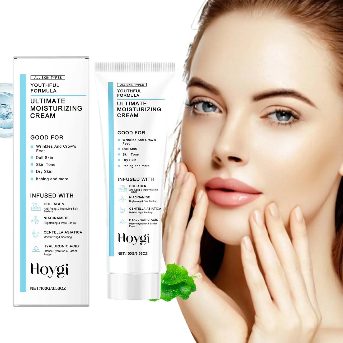 Centella Asiatica Face Cream with Hyaluronic Acid – 100g