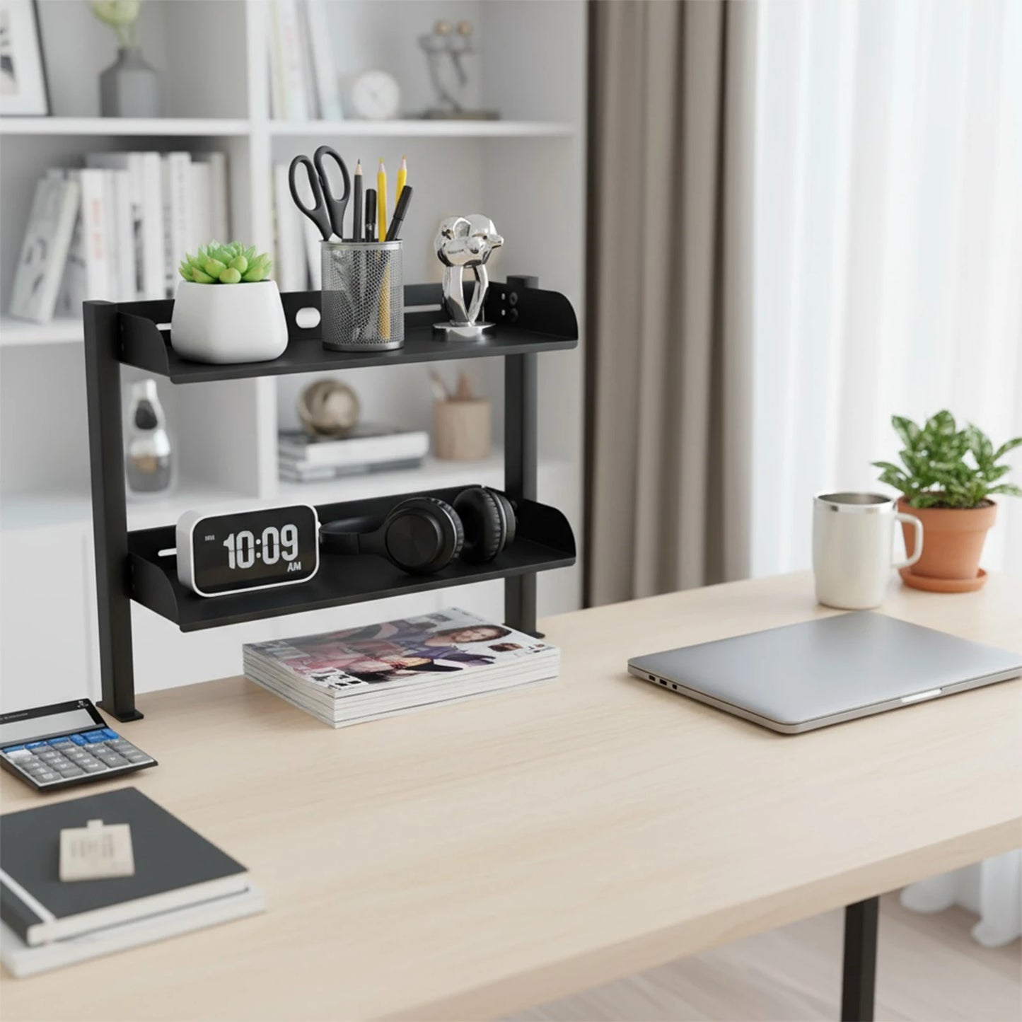 2-Tier Desktop Organizer Shelf & Table Extender | Heavy Duty