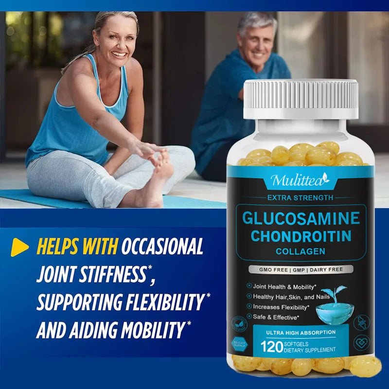 Glucosamine & Chondroitin Joint Support Supplement – 120 Capsules Peaceful Pleasures Health and Wellness