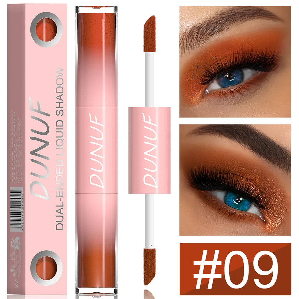 Dual-Ended Liquid Eyeshadow - Long-Lasting, Shimmer Finishes In Red, Blue, Purple, Bronze - Ideal For Holiday And Stage Makeup Peaceful Pleasures Health and Wellness DU12SSTSYY09